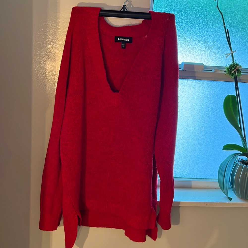 Oversized Red Sweater